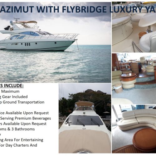 55' Azimut With Flybridge Luxury Yacht