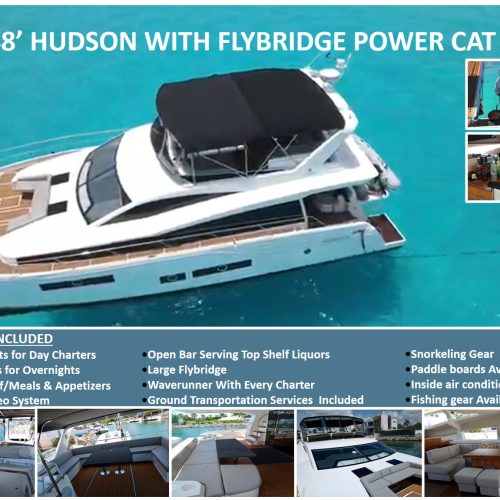 48' Hudson With Flybridge Power Cat