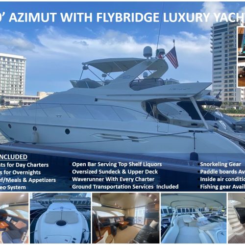 50' Azimut With Flybridge Luxury Yacht