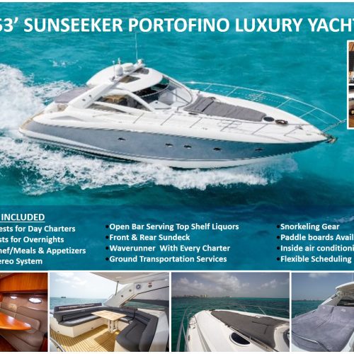 53' Sunseeker Portofino Luxury Yacht